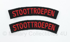 Nederlandse leger Stoottroepen straatnamen paar - 10 x 2,5 cm