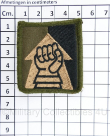 Nederlandse leger borst embleem Opleidings- en Trainingscentrum Manoeuvre (OTCMan) - met klittenband -  5 x 5,5 cm - origineel