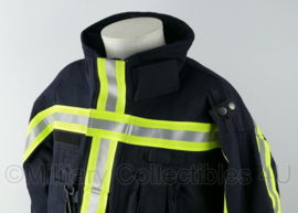 Brandweer jas met broek met reflectie 2018 donkerblauw - huidig model - maat Medium - nieuw - origineel
