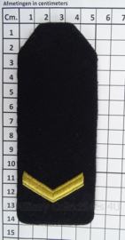 Koninklijke Marine schouder epauletten - Matroos der 1e klasse - afmeting 5 x 14 cm - origineel