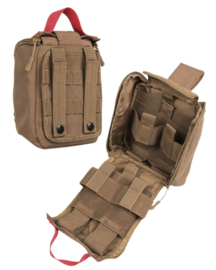 IFAK Individual First Aid Kit pouch Laser Cut - MOLLE draagsysteem - 16 x 7 x 21,5 cm - COYOTE