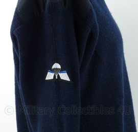 Wollen KM Marine trui ronde hals Korps Adelborsten met parawing - donkerblauw - maat 8 - origineel