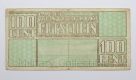 WO2 Duits Westerbork Lagergeld 1944 - 100 cent - origineel