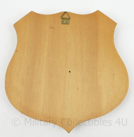 KL Landmacht wandbord Afdeling 12 Veldartillerie - afmeting 16 x 16 cm - origineel