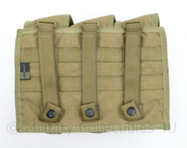 Defensie en US Army Molle coyote triple magazin pouch M4 C7 C8 - merk Cordura -26 x 8 x 20 cm - Spec-Ops  - nieuwstaat - origineel