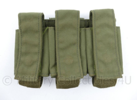 US Army en Defensie Eagle Industries 40mm 3 pocket pouch grenades MOLLE groen - 19 x 3 x 13 cm - origineel