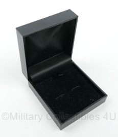 Defensie leeg doosje voor manchetknopen - 7 x 7,5 x 3 cm - origineel