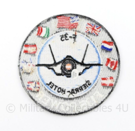 KLU Luchtmacht F35 Sierra hotel F135 Power embleem Joint Strike Fighter - diameter 10 cm - origineel