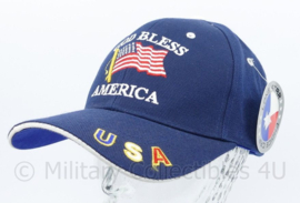 Baseball cap God Bless America USA - one size - merk Lone Star - NIEUW - origineel