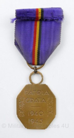 Belgische medaille Patria Grata 1940-1945 - 9,5 x 4 cm - origineel