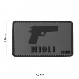 Embleem 3D PVC - met klittenband - M1911 Colt patch - 7,6 x 4,6  cm