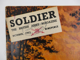 The British Army Magazine Soldier October 1953 -  Afkomstig uit de Nederlandse MVO bibliotheek - 30 x 22 cm - origineel