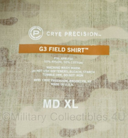 Defensie G3 field shirt Crye Precision - maat Medium Extra Long - nieuw - origineel