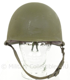 US Army M1 helmpot naoorlogs, met kurklaag  - ZONDER binnenhelm - bruikbaar als WO2 model - origineel