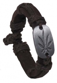 Armband met Cannabis teken