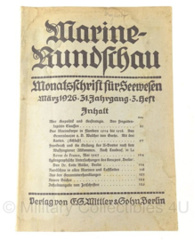 Boek Marine Rundschau - 1926 - set van 2 boeken - origineel