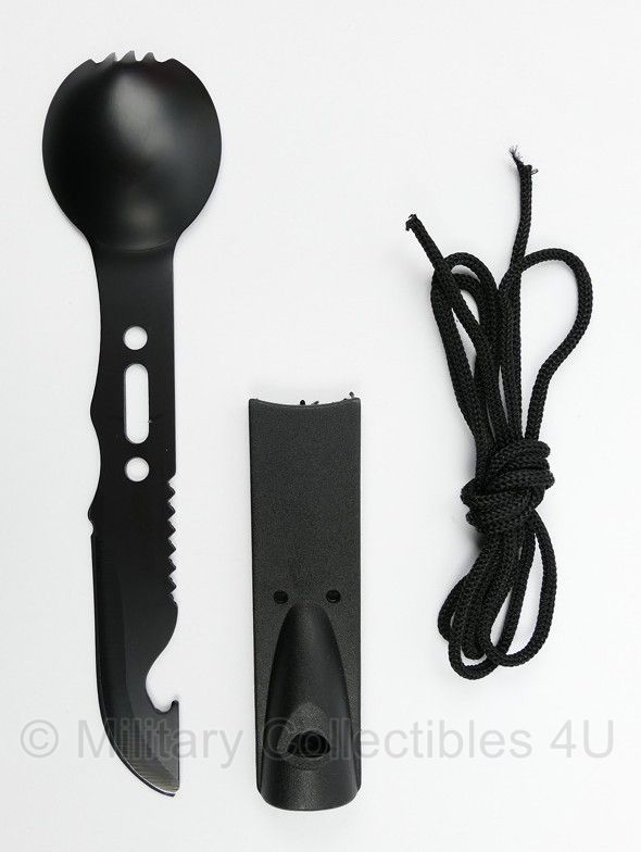 Spork met mes, set in hoesje - nieuw