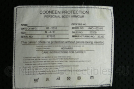 Britse politie vest Cooneen Protection met kogelwerende en steekwerende inhoud - HOSDB/CAST-normen HG1A/KR1 - maat M-4/R - origineel