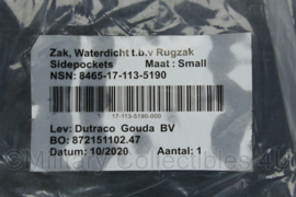Drybag Defensie zak waterdicht Klein t.b.v. rugzak sidepockets - 2020 tot heden model - nieuw in verpakking - maat Small - origineel