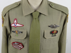 Uniform set Thailand, jasje, stropdas en pet - Zeldzaam - maat Large- origineel