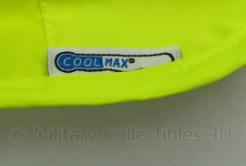 Britse politie fluor geel vest PSCO met portofoon houders - kogelwerende hoes leeg - nieuw - one size - origineel
