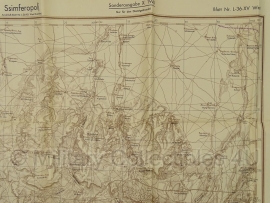 Duitse stafkaart Sonderausgabe 1940 - SSIMFEROPOLJ  L-36-XV West  -  98 x 89 cm.! - schaal 1:100000 - origineel