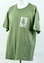 Groen t-shirt van het Korps Mariniers Curaçao Maat XL - Origineel