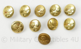 BAF Belgische Luchtmacht knopen set van 10 stuks - 18 mm - origineel