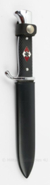 WO2 Duitse Hitler Jugend mes met "Blut und Ehre" en RZM M7/38 gravure - 24½ cm lang - replica
