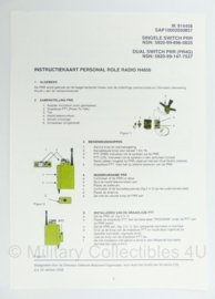 Instructiekaart Personal Role Radio H4856 - origineel