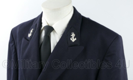KM Koninklijke Marine uniform jas met zilveren knopen en strepen - maat Medium - gedragen - origineel