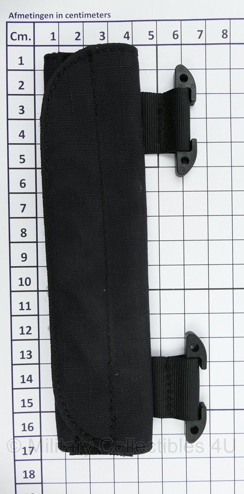 Ves zwart onderdeel voor kabel doorvoer - 16,5 x 6,5 cm - origineel