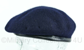 Britse leger blauwe baret Woolen one piece beret cap - Maat 55 - Origineel