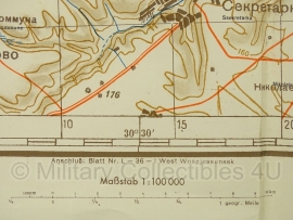 Duitse stafkaart Sonderausgabe 1940 Rusland UdSSR Perwomajsk M-36-XVI West - 93 x 84 cm.  schaal 1:100000 - origineel
