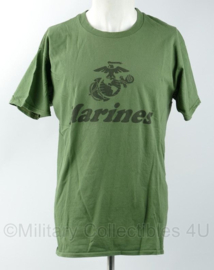 USMC US Marines shirt groen - maat Extra Large - gedragen - origineel