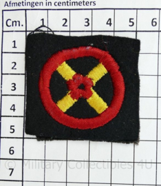 Britse WW2 Western Command Formation Sign arm badge ENKEL - 5 x 5 cm - origineel