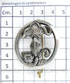 Franse leger baret insigne Armored Cavalry - diameter 4,5 cm - origineel