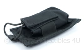 Zwarte nylon koppeltas voor portofoon - nieuw - 10 x 4 x 17,5 cm - origineel