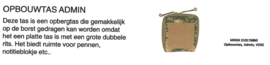Defensie NFP camo Opbouwtas Admin Voss - 14 x 3,5 x 15 cm - nieuw - origineel