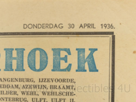 krant De Achterhoek 30 april 1936  - origineel