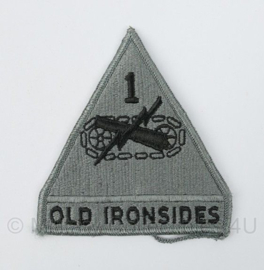US Army Foliage patch - 1st Armoured Division Old Ironsides   - 11 x 9,5 cm - voor ACU camo uniform - origineel