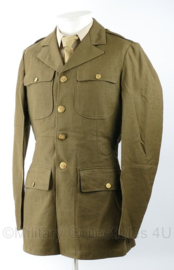 US Army Wo2 Class A uniformjas  - size 35 XL - met naam van de SOLDAAT - Corey H.R. -  origineel WO2 1940