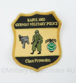 Bundeswehr embleem Kabul 2003 German Military Police Close Protection ISAF - zeldzaam - 9 x 7,5 cm - met klittenband - origineel