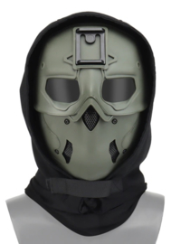 Tactical mask met capuchon en Night Vision mount - GROEN