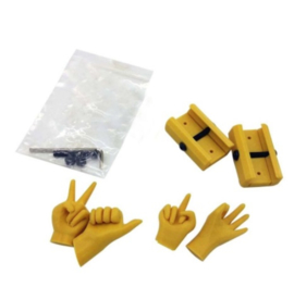 Visier set middelvinger