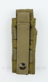 Originele Defensie Korps Mariniers en US Army coyote MOLLE pouch Single Magazin Pistol - 15,5 x 5 x 3,5 cm - nieuw - origineel
