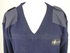 Nederlandse Politie trui V-neck met patch op de borst- maat 2 (Small) of 5 (Large) - origineel