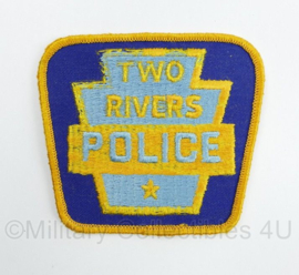 Amerikaanse Politie embleem American Two Rivers Police patch - 10 x 9 cm - origineel