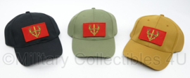 Regiment Stoottroepen baseball cap met velcro embleem - Groen, Coyote of Zwart