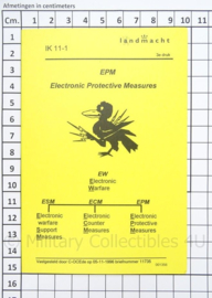 KL Landmacht Instructiekaart EPM Electronic Protective Measures - IK11- 1 - afmeting 10 x 15 cm - origineel
